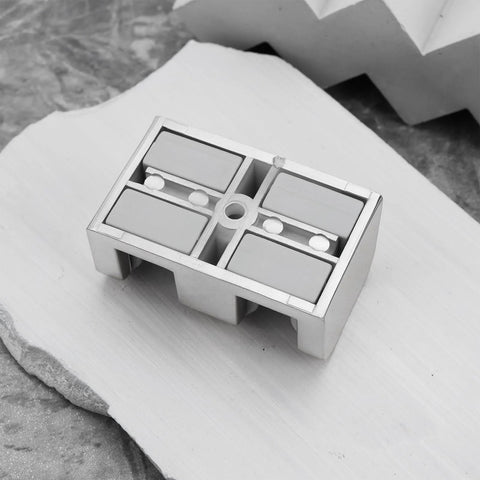 4 Pieces 8mm Anti Collision Stopper Side Guide For Glass Sliding Doors In Shower Rooms Bathroom Silver Finish