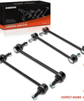 A-Premium sway bar link kit: four black links with nuts and bushings for front and rear; fits 2001–2016 Toyota/Lexus.