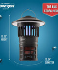 Bug Trap Lantern 2-In-1 Mosquito Trap And LED Camping Lantern For Patio And Backyard, 21000 Sq Ft Coverage, in black color