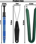 Product size of Nine Piece Keyboard Lube And Switch Extraction Kit With IC Extractor Key Cap Puller Elbow Tweezers