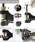 Demonstration of Beefy Pro Grade Chain Breaker And Alignment Tool Kit For Motorcycle ATV Snowmobile Dirt Bike And Bicycle CNC Aluminum.