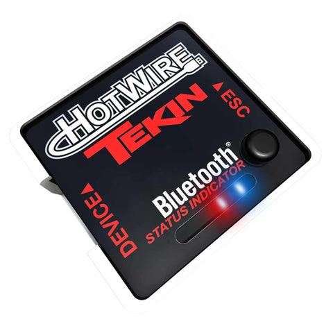 HotWire 3.0 Bluetooth ESC Programmer for RC Cars TT1452, top view showing Bluetooth status indicator.