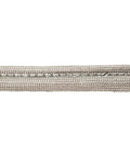Close-up of Replacement Oven Door Gasket Seal For Range And Stove, OEM Quality, Heavy Duty 81.5 Inch Long, silver braid texture