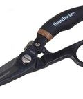 Pro Datacomm Snips For Precise Wire Cutting With Spring Loaded Blade And Textured Double Dipped Grip Serrated Edge For Clean 19 And 23 AWG Cuts