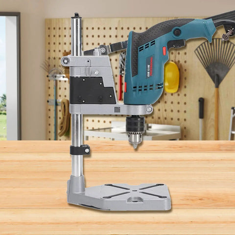 Adjustable Electric Drill Press Stand And Holder Bracket For Workbench Clamp Tool Station lightweight aluminum base with drill attached