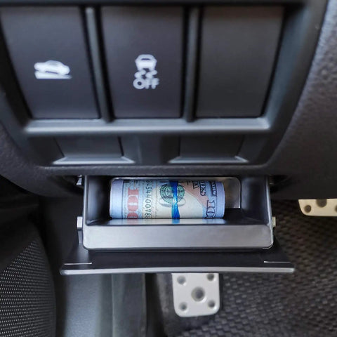 Interior Fuse Box Coin Tray Storage Dash Organizer For Subaru XV Crosstrek Forester Outback Legacy Impreza WRX STI Ascent installed view 