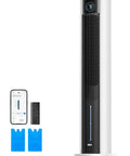 Bedroom Tower Fan With Evaporative Cooling, 43 Inch Upgraded 2025 Model, Quiet 85 Degree Oscillation, app control and accessories