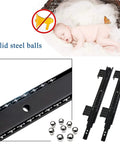 Heavy Duty Drawer Slides Detachable 10in or 12in Length, 3 Fold Glides, Ball Bearing Runners for Smooth Quiet Opening, Rustproof Cold-Rolled Steel, High Load 40kg Per Pair, Durable and Reliable for Fast Fixes, black steel drawer slides with ball bearings