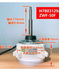 Brushless DC Fan Motor for Central Air Conditioners Replacement Internal Motor ZWF-50F H7B03129A, dimensions displayed