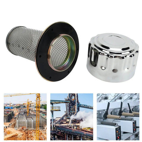 Oil Tank Filter Breather Cap For Hydraulic Systems With Fine Mesh Screen And Ten To Forty Micron Filtration Detachable Mesh