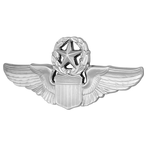 Command Pilot Wings Mint Mirror Finish Regulation Size Official Issue Two Prong Clutch Back USAF Approved Hallmarked by the U S Institute of Heraldry AFI 36 2903 Wear Ready and Veteran Inspected