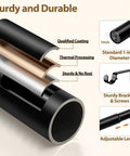 Adjustable Black Curtain Rod From 32 To 144 Inches Heavy Duty 1 Inch Curtain Rods details with coating layers and brackets