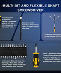 All In One Magnetic Screwdriver Set With Case For Home Repairs And DIY Projects Precision Bits And Flexible Shaft