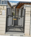 Heavy Duty Outdoor Electrical Enclosure Plastic Junction Box Waterproof For Surveillance Cameras And Electronic Components Systems Built To Last Through Rough Weather With Super Easy Install near a modern gated entrance.