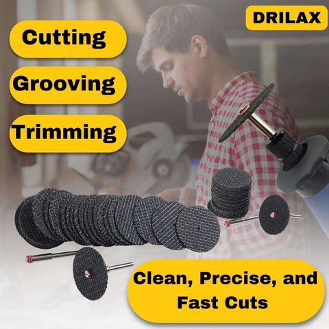 Metal Cutting Discs For Rotary Tools 25 Piece Cut Off Wheel Set with Double Reinforced Fiberglass for high-speed cuts