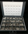 All Purpose A2 Stainless Flat Head Socket Cap Screws Countersunk Assortment Kit 1250 Pieces Heavy Duty Hardware Set open box