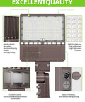 UL Listed LED Parking Lot Light 150W With Photocell And 22500 Lumens Heavy Hitter Adjustable Wattage features and design