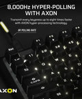 Heavy Hitter Tenkeyless Mechanical Gaming Keyboard Featuring Factory Lubed Hall Effect Switches And Instant Rapid Trigger For Butter Smooth Gameplay, showcasing 8,000Hz polling with illuminated keys.