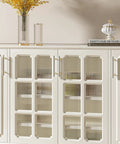10 Pack Brushed Nickel And Gold Cabinet Pulls 3 Inch Hole Centers 76mm installed on white cabinet doors