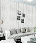 Living room with Peel And Stick Wood Wallpaper White Shiplap Look For Cabinets Bathrooms And Bedrooms Waterproof Self Adhesive Wall Covering