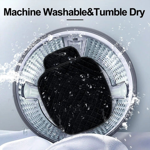 2 Pack Universal Front Seat Covers With Storage Pockets in washing machine with water splashes