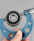 Six-In-One Outside Micrometer Set 0-1 In 1-2 In 2-3 In 3-4 In 4-5 In 5-6 In With 0.0001 In Graduation Pro Grade Precision Measuring Tool For Machining Fitting And Quality Control Handheld Easy Readout, blue frame measuring bearing