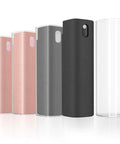 3 In 1 Screen Mist Cleaner Kit with Built-In Spray and Microfiber Cloth in pink, gray, and black, ideal for screens