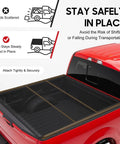 Soft Roll Up Tonneau Cover For Ford F150 5.5ft Bed 2015 2026 Weatherproof Truck Bed Cover attached securely