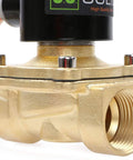 Brass NPT Electric Solenoid Valve 12V DC Normally Closed With Viton Seal 1 Inch Industrial Grade