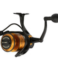 Spinfisher VII 3500 Saltwater Spinning Reel With IPX5 Seal Tough Aluminum Spool Left Right Handle Position HT-100 Front Drag View