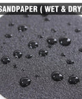 Close-up of Three Inch Sanding Discs Kit, 30 Piece Set With 14 Grits From 60 Through 10000, Silicon Carbide On Hook And Loop Backing