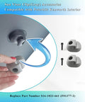 2 Pcs Sun Visor Clip Pair Gray Interior Accessories Compatible With Peterbilt Kenworth Fits 2019 Peterbilt 579 Truck Cab Interior Replace Part S16 1023 661 F01377 2 shown with installation illustration.
