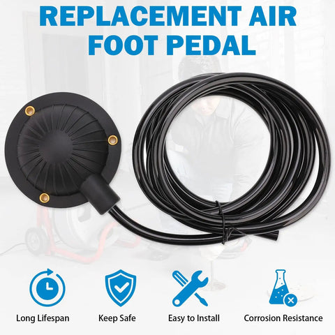 Heavy Duty Air Foot Pedal Switch With 8 Foot Hose For Air Activated Drain Cleaning Machines A Real Workhorse That Fits Ridgid K 400 K 380