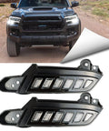 Toyota Tacoma LED Front Side Marker Light Kit 2016-2023 With Dynamic Sequential Turn Signals And Daytime Running Lights installed