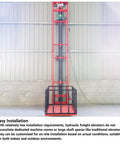 Heavy Hitting Electric Lift Table Wall Mounted Hydraulic Crane System Handles 2200 Lb Loads Without Breaking A Sweat with steel frame.