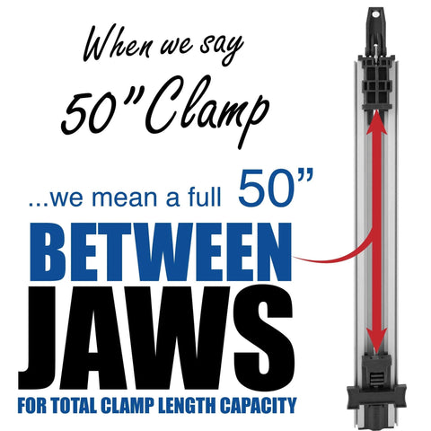 Straight Edge Clamp For Cutting Large Plywood Sheets And Dado Slots - 50 inch jaw capacity illustration