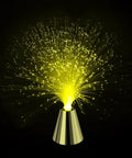 2 Pack Fiber Optic Lamp With Cone Base LED Color Changing Lights For Calming Mood Night Light Sensory Ambient Lighting