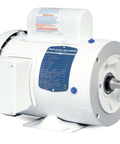 Washdown Duty 5 HP TEFC Motor, Single-Phase 115/230V, 1,725 RPM, C-Face and Foot Mounted, 56C Frame, side view