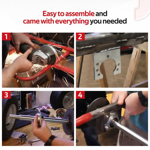 Step-by-step installation of Rear Live Axle Bearing Kit 1 Inch Universal Fit For Go Karts Mini Bikes Trikes And Off Road ATVs