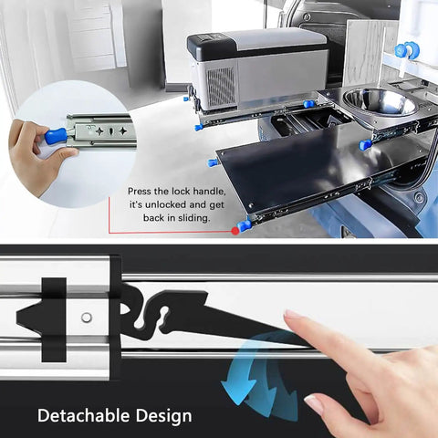 Metal Drawer Slides Full Extension With Ball Bearing Runners For Cabinets And Cupboards Ultra Quiet Smooth Closing