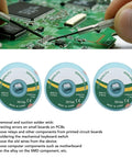 High Efficiency Solder Wick Desoldering Braid With Copper Alloy For Quick Solder Removal 3mm By 1.5m, shown with circuit board repair