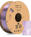 Top Shelf PETG Translucent Filament For 3D Printers 1.75 Mm Diameter 1Kg Spool with a purple spool and printed model displayed.