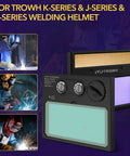 HD Auto Darkening Welding Lens With True Color View, Solar Powered, Two Arc Sensors, Pro Grade Adjustable Shade Range Four To Thirteen