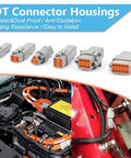 DT Deutsch Connector Kit 708-Piece Pro Grade Set With 2 3 4 6 8 12 Pin Gray Waterproof IP67 Electrical Connectors and car engine