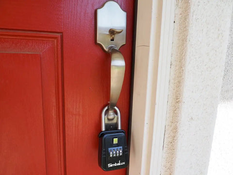 Six Pack Realtor Lockbox With 4 Digit Combo Key Safe For Real Estate Pros Fits On Doors Rails And More Holds Up To Three Regular Keys