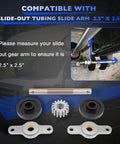 RV 15 Tooth Gear Pack Assembly For Slide Out Tubing And Slide Arm 2.5 By 2.5 Inches Replacement Kit components displayed
