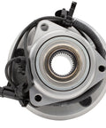 Front Wheel Hub And Bearing Assembly For Jeep Wrangler 2007 2016 5 Lug With ABS OE 513272 Replacement, top view close-up