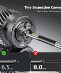 Dual Lens Articulating Borescope With Two Way Endoscope Camera And Light Quarter Inch Flexible Probe in engine gear inspection