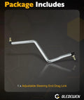 Steering Drag Link For Riding Lawn Mowers Adjustable Tie Rod End For Precise Front Toe In Alignment Durable Control Arm Replacement Heavy Duty Drag Link Bar Replaces 175121 532175121 Fits Various Mower Brands. 1 adjustable steel drag link