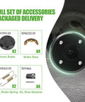 Golf Cart Brake Repair Kit For Club Car DS 1995 And Up And Precedent 2004 And Up Includes Brake Drums Brake Shoes And Spring Kit